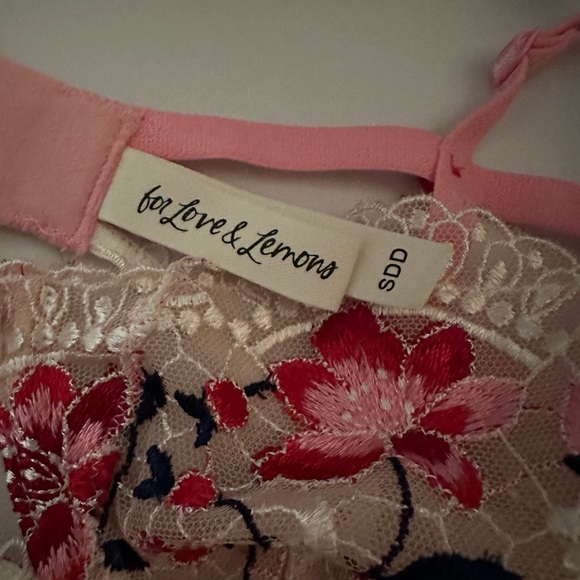 3 PC SET FOR LOVE & LEMONS Festival Rose Bra & Skirt Bustier Small DD 2 Skirts - Picture 9 of 11